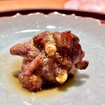 礒田 - いつも美味しい焼きスッポン！　山椒がきいてます。