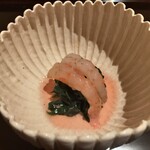 御料理ふじ居 - 甘海老金時草