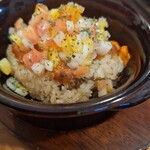 SHUCKER’S - オーブン焼き牡蠣ご飯チリソース&サルサタコライス風