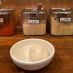 ラーメン 洞くつ家 - 無料トッピング