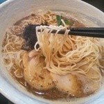 麺社さるいち - ストレート細麺