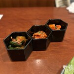 赤坂 みすじ - キムチ三種盛り