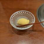 赤坂 みすじ - 本日アイス（梅シャーベット）