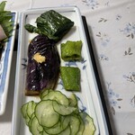 海の駅 - 茄子の煮びたし　この副菜が美味かった