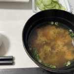 海の駅 - シジミの味噌汁も美味い