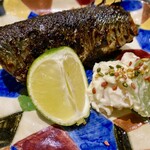 食堂こなん - 焼物 秋刀魚の肝醤油焼