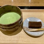 食堂こなん - 甘味 水羊羹 薄茶