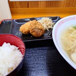 いのよし - 2024年10月　メンチカツとコロッケとナムル