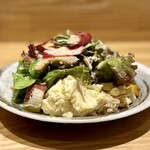 洋食 おがた - ポテトサラダとマカロニサラダの合盛り