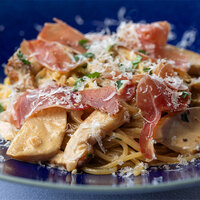 Italian Porcini Mushroom Cream Sauce Spaghetti