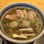 今日亭 - 料理写真:鴨なんばんそば＋大盛り
1164円＋209円