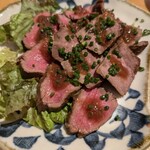 和食 八のじ - 国産牛のローストビーフ