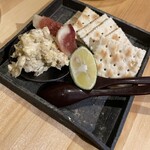 肉魚地酒 やすおか - 自家製いちぢくクリーム和え