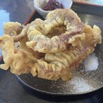 肉そば すみどや - ゲソ天