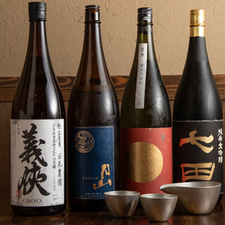 【日本酒】熟成干物に合うどっしり辛口の酒ご用意しております。