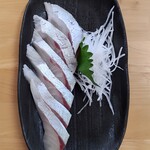 愛南 市場食堂 - シマアジ刺身