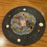 Le Comptoir de シャンパン食堂 - ヒラメのカルパッチョ