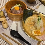 麺屋 竹蔵 - ローストビーフセット徳川味噌ラーメン