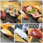 鮨 酒 肴 杉玉 - ＊赤身・鯵のなめろう・海老・ネギトロ・烏賊などは、この中では好み。