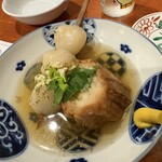 いろり酒場 たら福 文横店 - おでん（玉コンと仙台ふ）