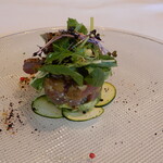 アロマティコ - 鮪と焼きナスのカルパッチョ