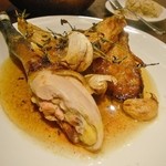 レストランユニック - poulet de bress roti sauce creme de morille