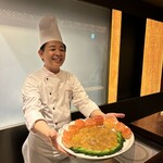 銀座 上瀧 - 超希少初卵上海盤とオシェトラキャビアの冷製