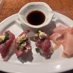 ねぎぼうず - 馬のお寿司 640円♡幸せ♡