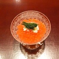 わたなべ - 新いくらをだししょうゆ漬け、長芋、筋青海苔を添えて