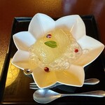 東京 芝 とうふ屋うかい - 洋梨みつ煮