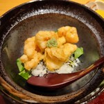 天冨良 麻布よこ田 - 天茶漬け、出汁をかける前