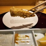 天冨良 麻布よこ田 - ヤングコーンはカレー塩で