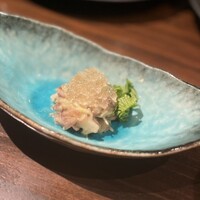 鉄板焼き 牛鳴 - 和牛と茗荷の酢味噌和え、鰹出汁ジュレ