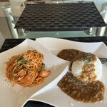 Discuss - ナポリタン　キーマカレー　ハーフハーフ