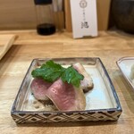 小麦そば 池 - 鴨ロース　350円
