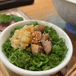 小麦そば 池 - 鴨ネギ飯　350円