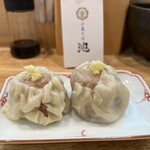 小麦そば 池 - 名物焼売　2ヶ　340円