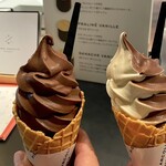 ピエール マルコリーニ - ソフトクリーム ショコラとヴァニーユ