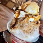 古民家茶屋 市 - ほうじ茶のかき氷