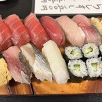 喜久寿し - にぎりすし1.5というランチメニューがらこちら