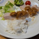 キッチン ブルー グローブ - ごの上に乗せて