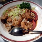 悠苑 - チキンの葱生姜ソース