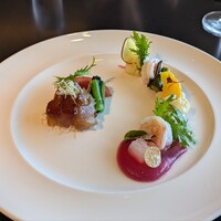 THE DINING シノワ唐紅花＆鉄板フレンチ蒔絵 - 