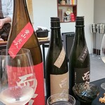 日本料理 TOBIUME - ⑪而今 純米吟醸 愛山 火入(三重)
      ⑫而今 純米吟醸 吉川山田錦2023(三重)
      ⑬而今 純米吟醸 東条山田錦 火入 2023(三重)