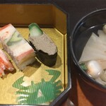 かに道楽 - かに寿司とかにのお吸い物