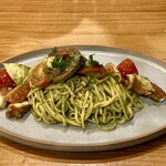 文化商店 - タコと若松トマトのジェノベーゼ(1,600円+tax)