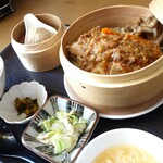 中華ダイニング SCENT - セイロ蒸しランチ（秋鮭とキノコのXO醤蒸し）