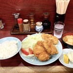 園春 - チキンカツ定食¥800(税込)