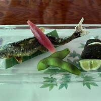 高雄 錦水亭 - 鮎の塩焼き