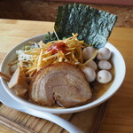 一合舎 - 味噌豚骨ネギラーメン